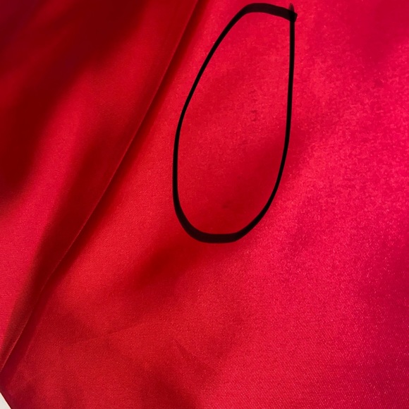 Sherri Hill 51671 Strapless High Slit Formal Dress Red - Picture 10 of 17